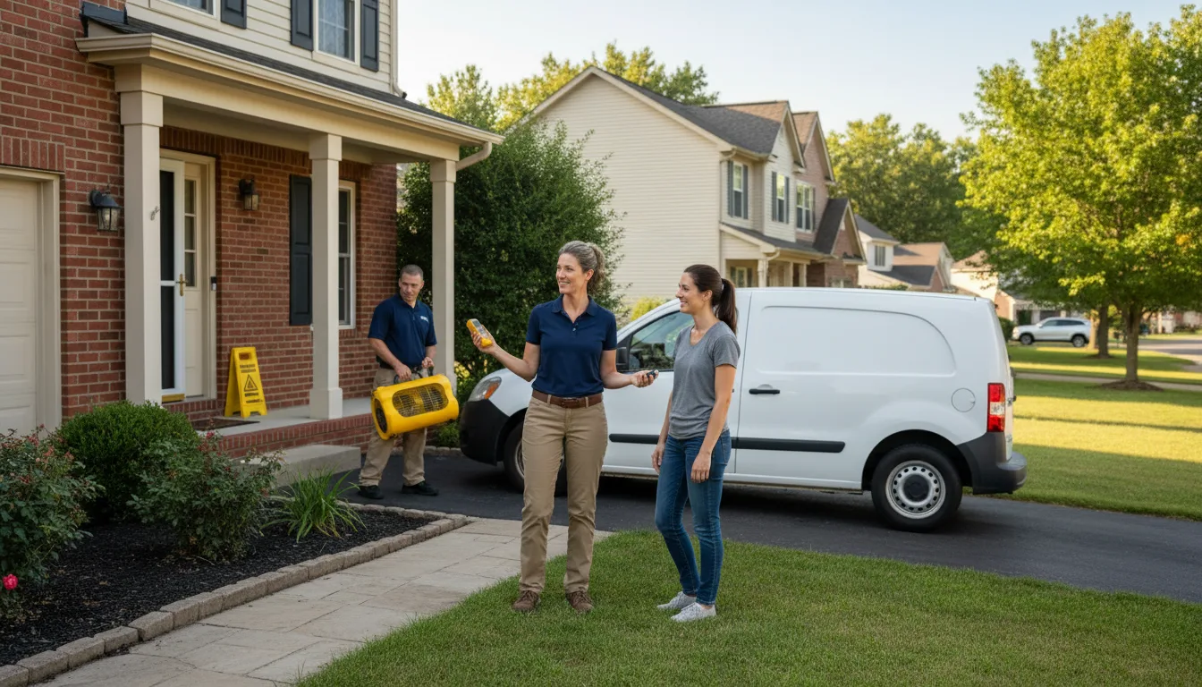 Residential water damage restoration in Long Beach, MS